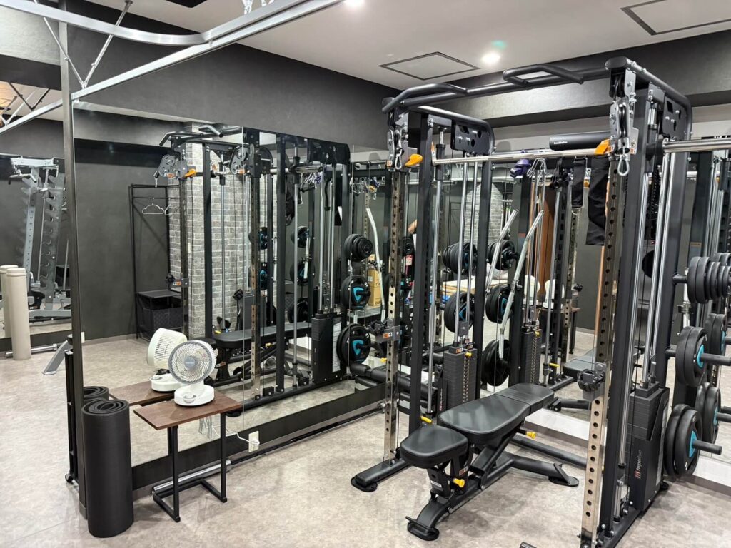 月島・佃のパーソナルビューティージムに設置されたトレーニングマシン2箇所目の全景